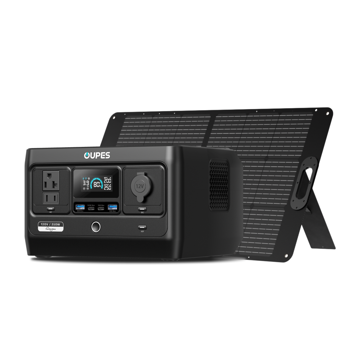 Exodus 350 + 100W Solar Panel | Solar Generator Kits