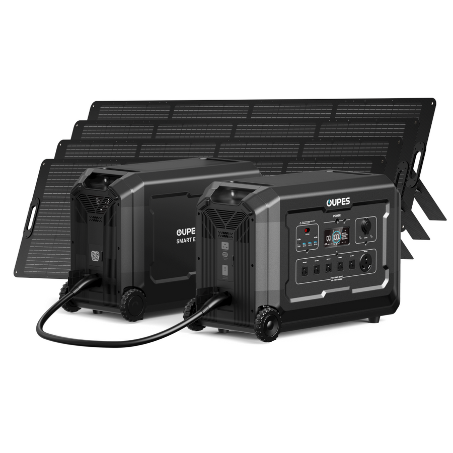 (Sold Out) Mega 5 + B5 Extra Battery + 4*240W Solar Panel | Solar Generator Kit